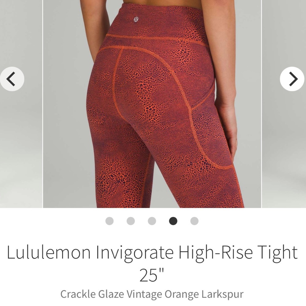 Lululemon Invigorate High Rise Tight - Picture 2 of 13